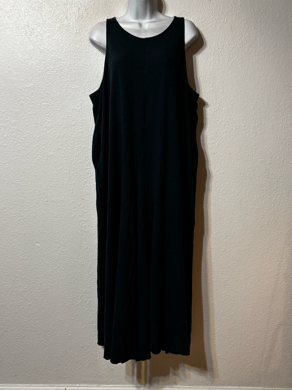 Natural Life Teal Linen & Cotton Sleeveless Jumpsuit Large/XL